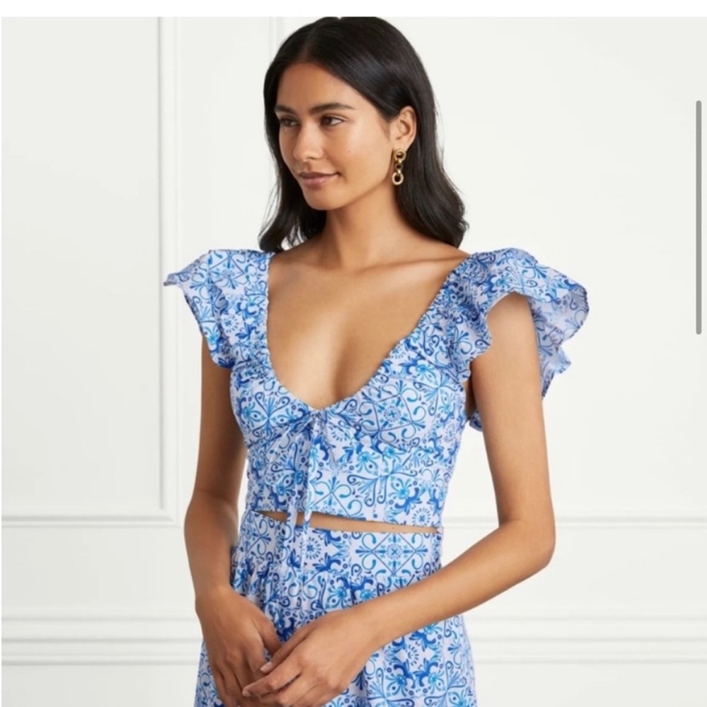 Hill House Home Alexa Top in Blue Mosaic